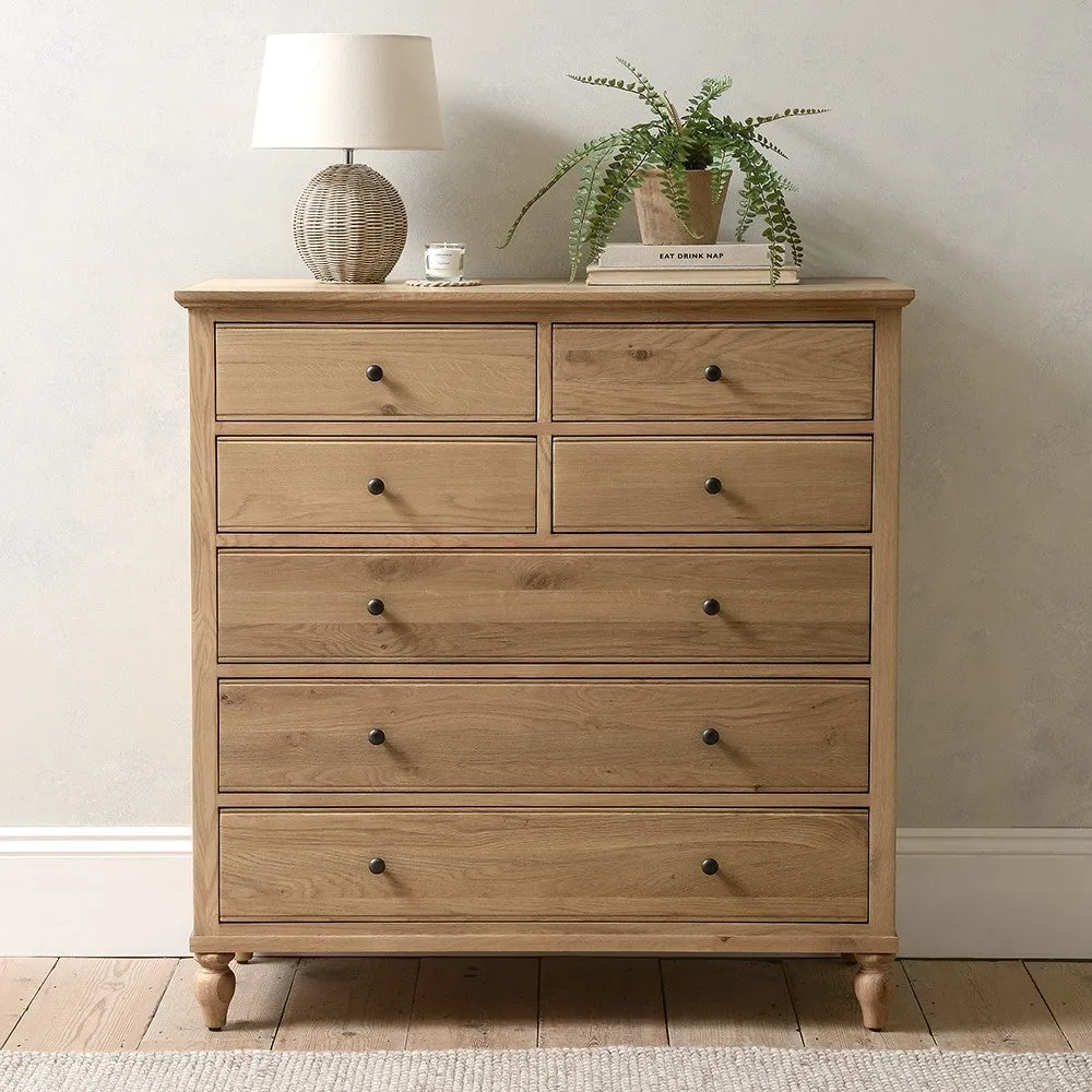 7 Drawer Chest - Oak