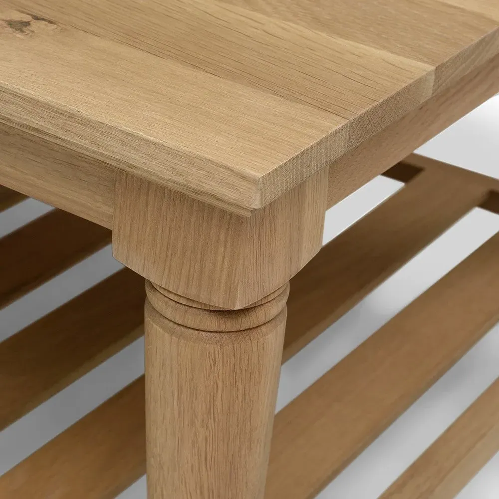 Coffee Table with Storage - Oak