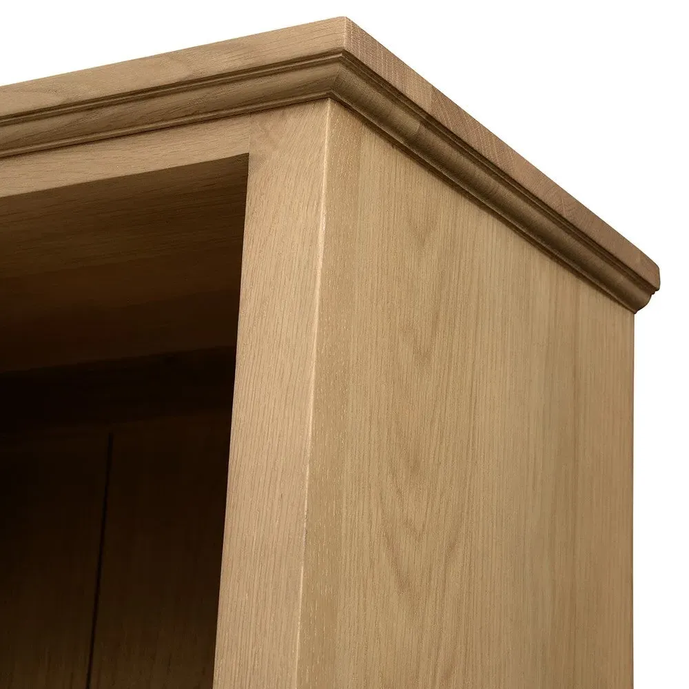 Elkstone Large Bookcase with Drawers - Oak