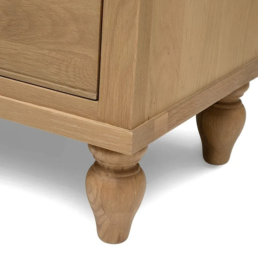 Elkstone Large Bookcase with Drawers - Oak