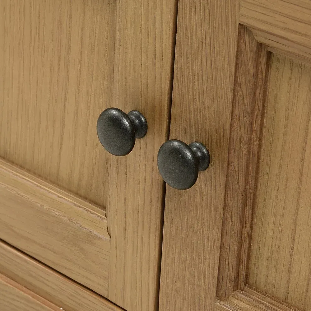 Elkstone Large Corner TV Stand - Oak