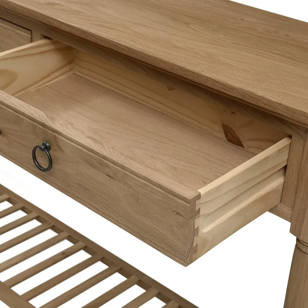 Elkstone Mellow Oak Console Table