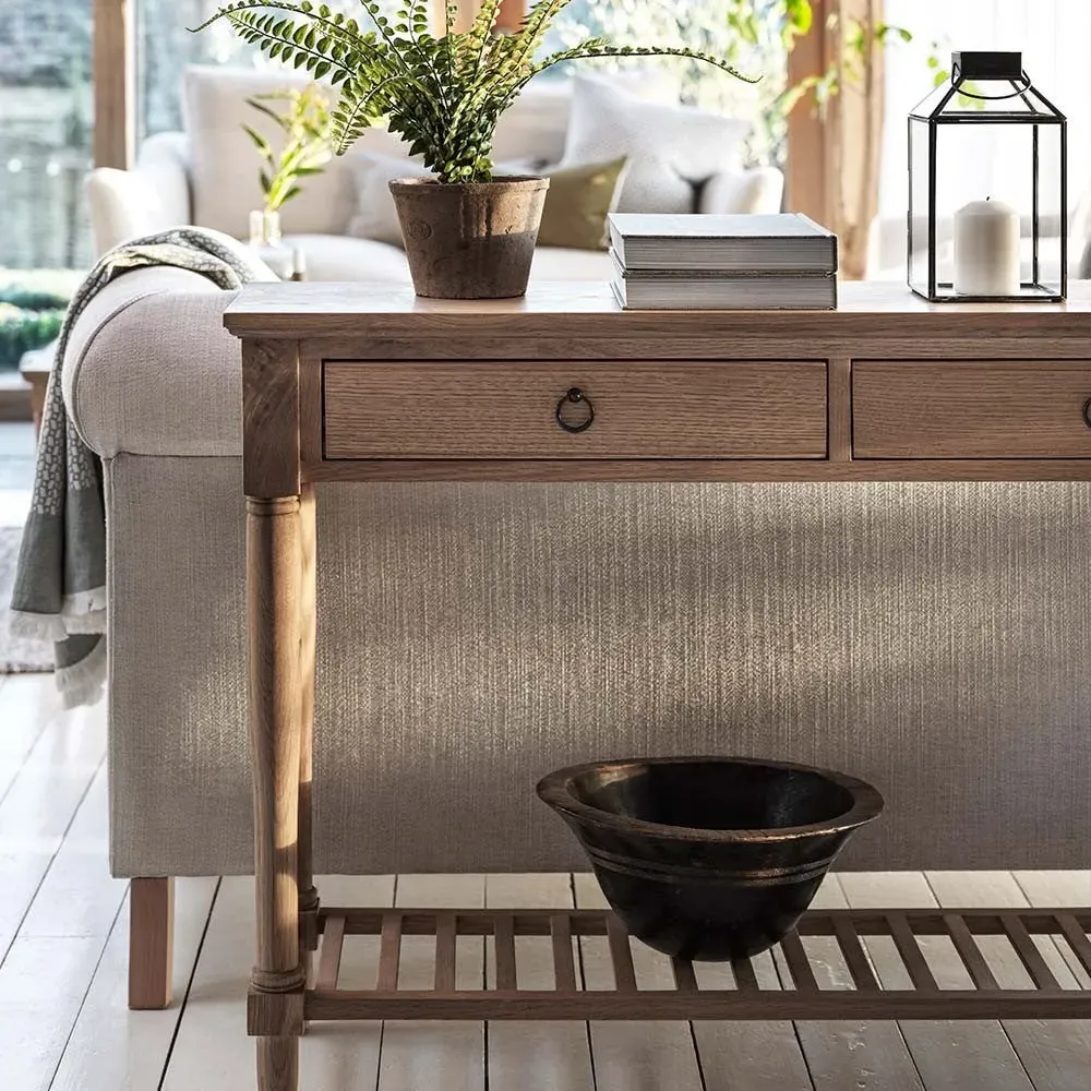 Elkstone Mellow Oak Console Table