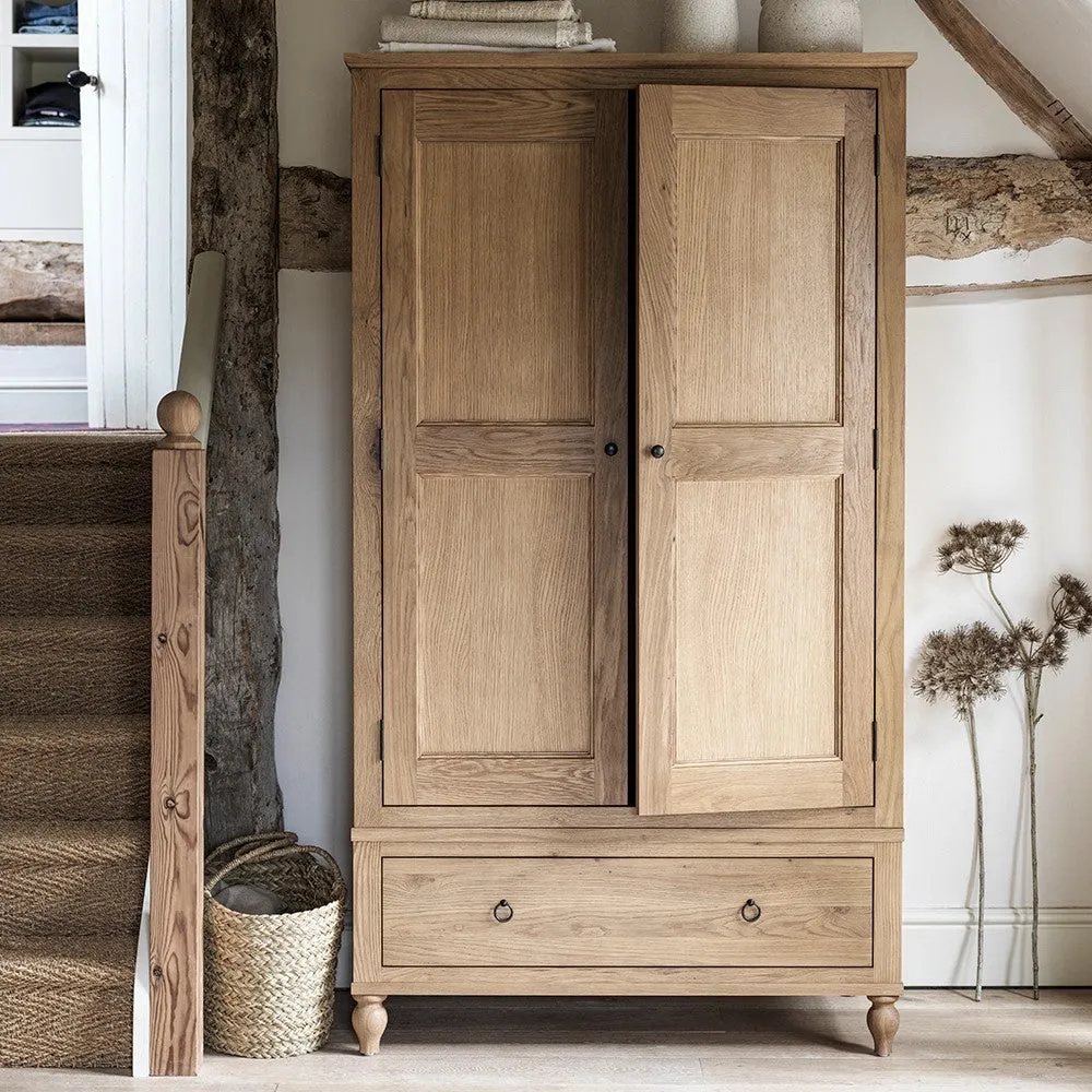 Elkstone Mellow Oak Double Wardrobe