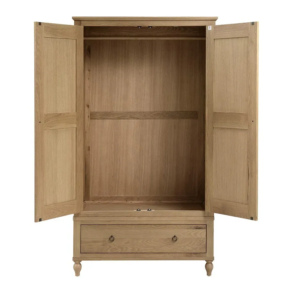 Elkstone Mellow Oak Double Wardrobe