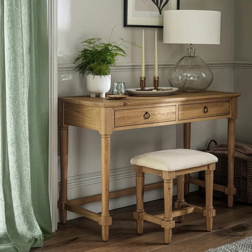 Elkstone Mellow Oak Dressing Table - Brown