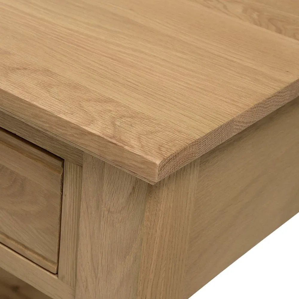 Elkstone Mellow Oak Dressing Table - Brown