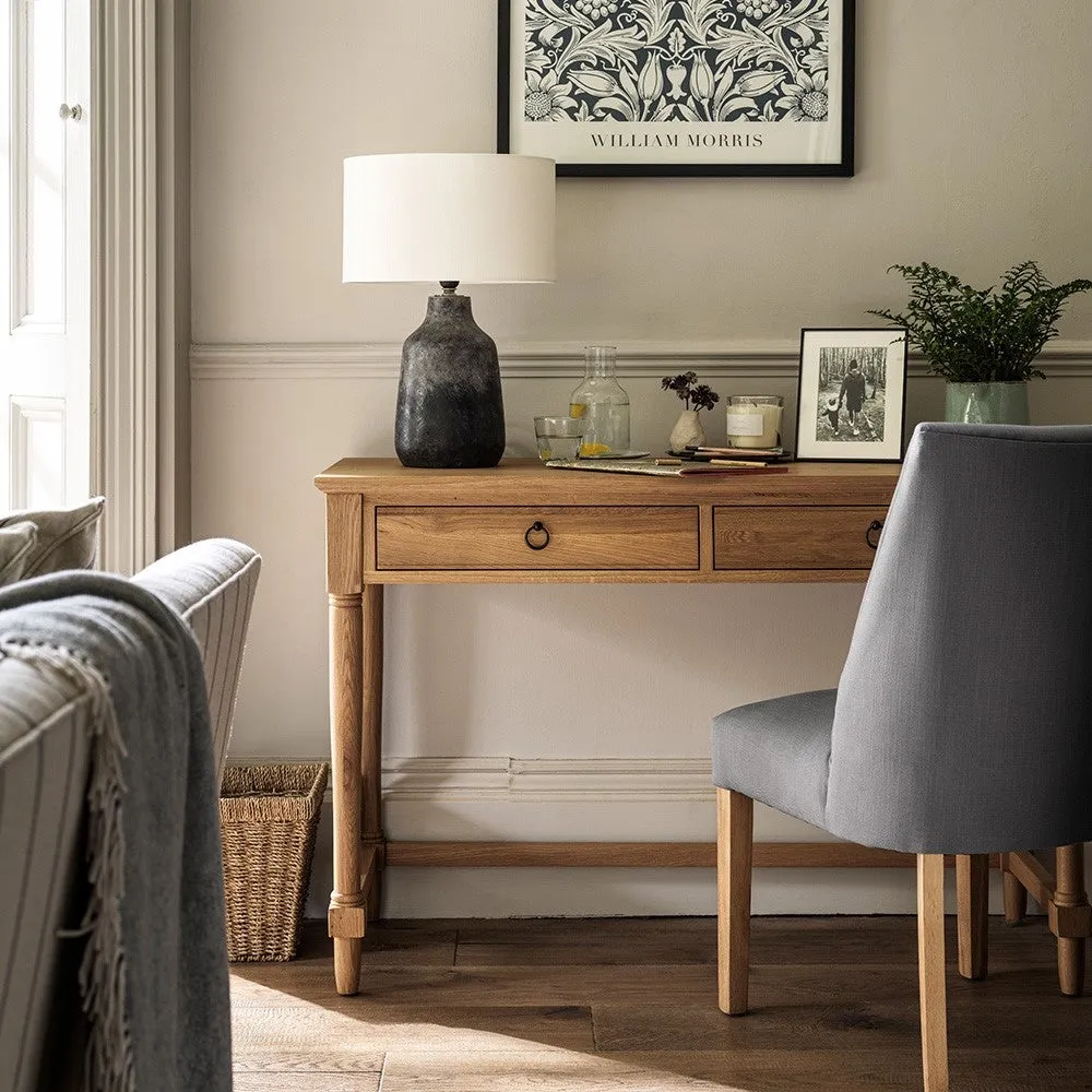 Elkstone Mellow Oak Dressing Table - Brown image