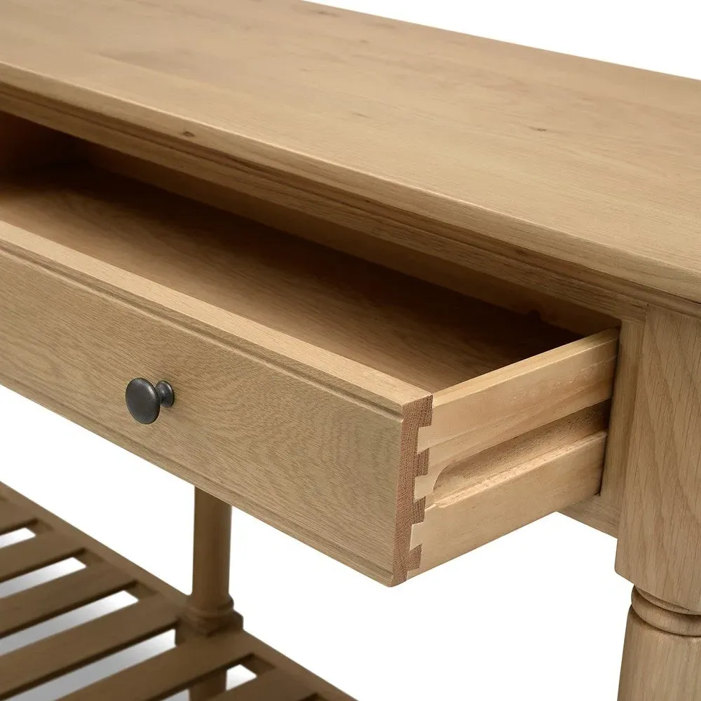 Elkstone Mellow Oak Extra Large Console Table