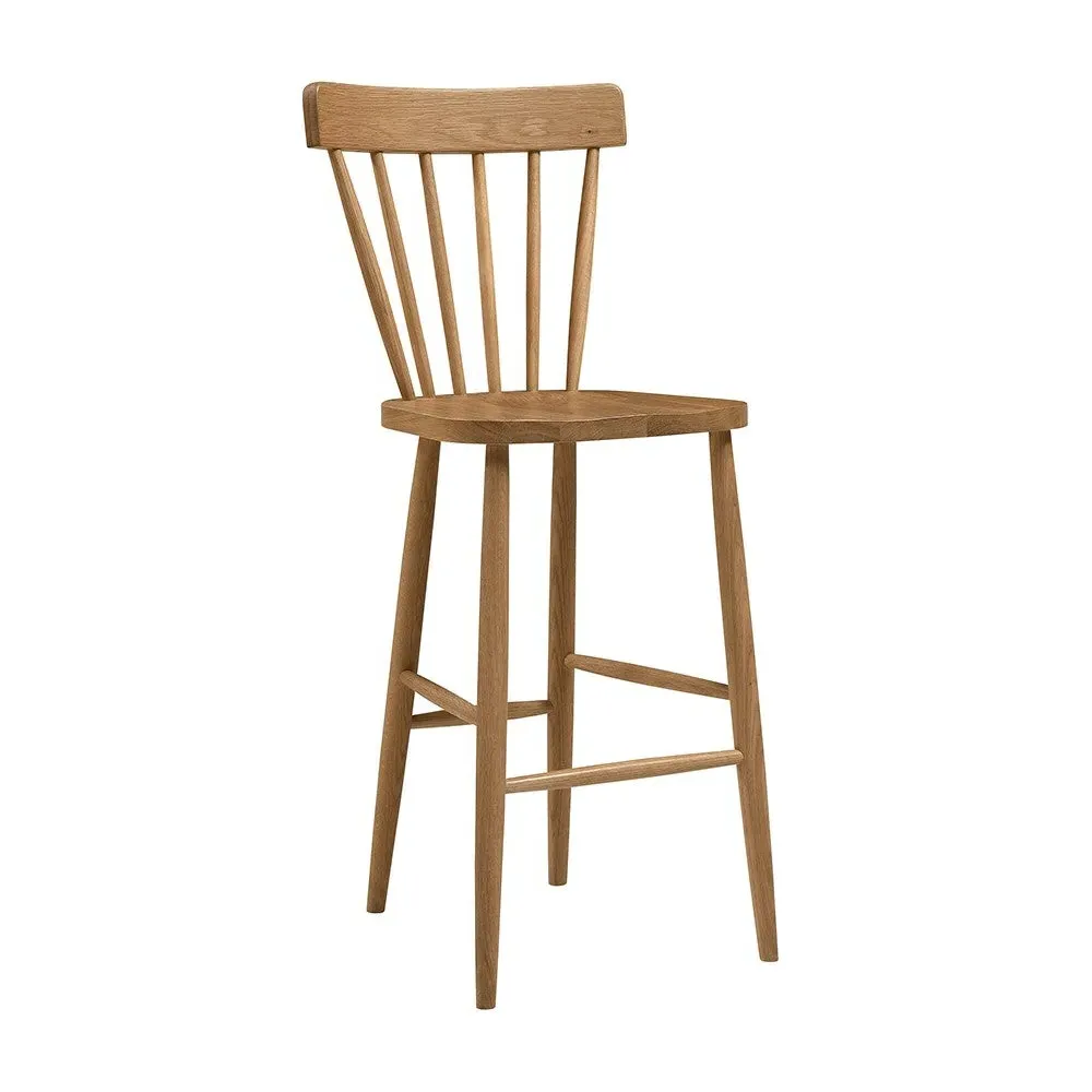 Elkstone Mellow Oak Spindleback Bar Stool