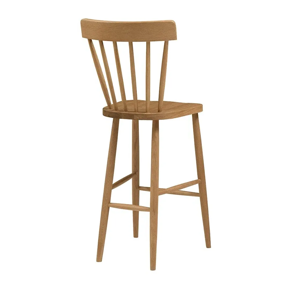 Elkstone Mellow Oak Spindleback Bar Stool