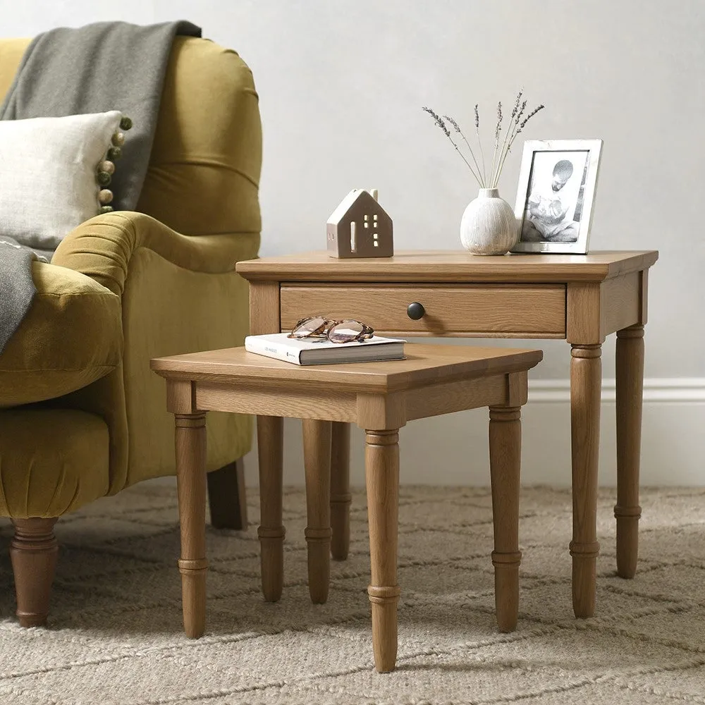 Elkstone Nest of Tables - Oak