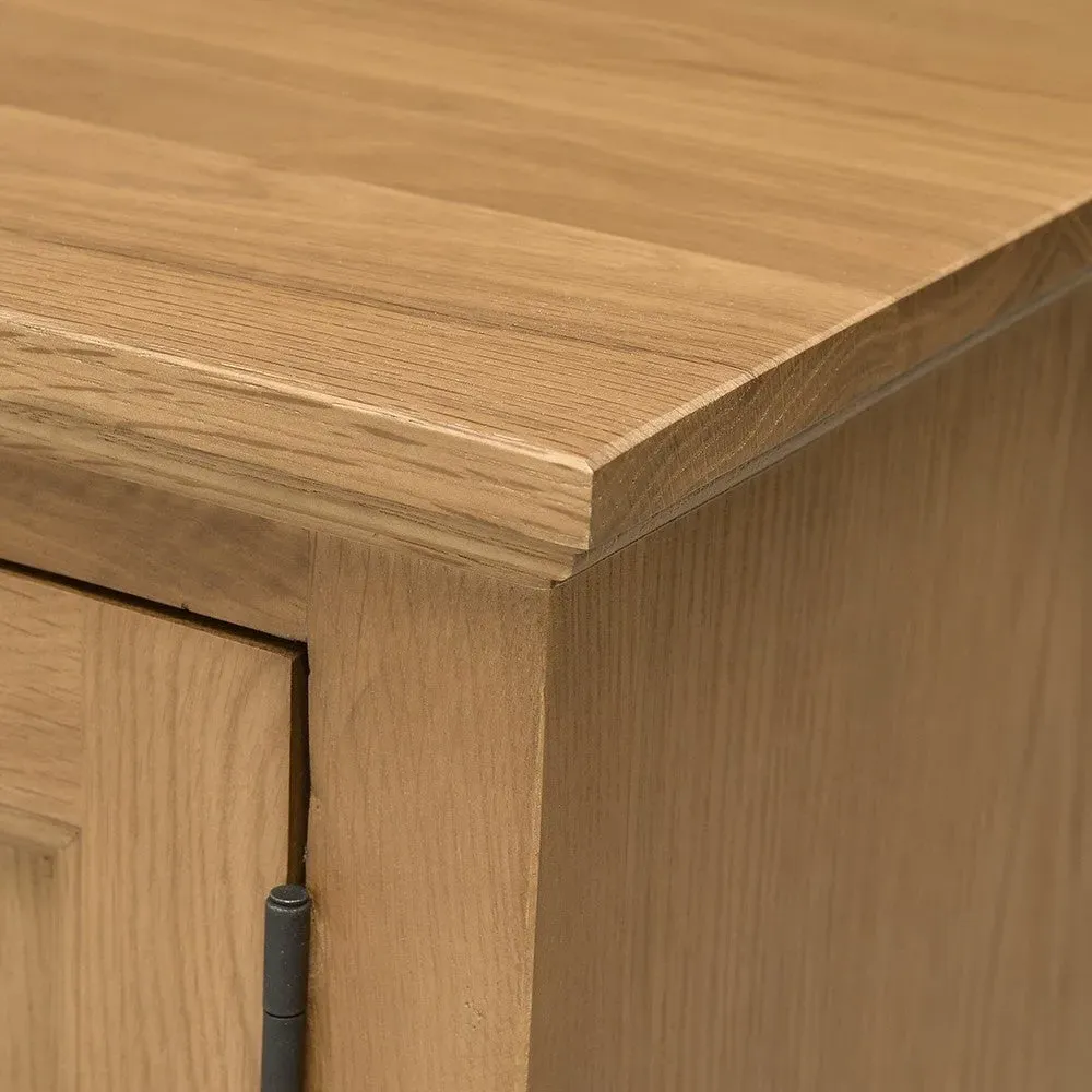 Elkstone XXL TV Stand with Storage - Oak