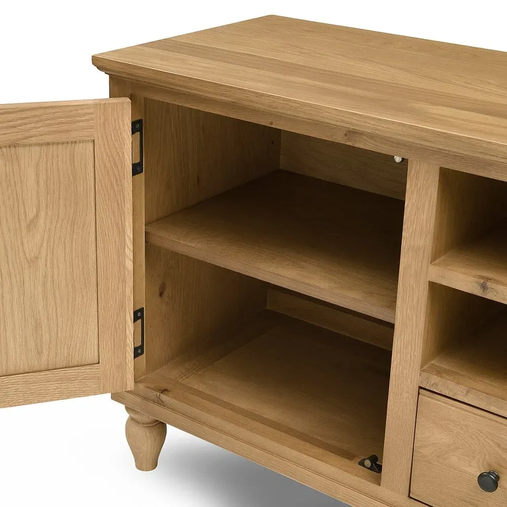 Elkstone XXL TV Stand with Storage - Oak