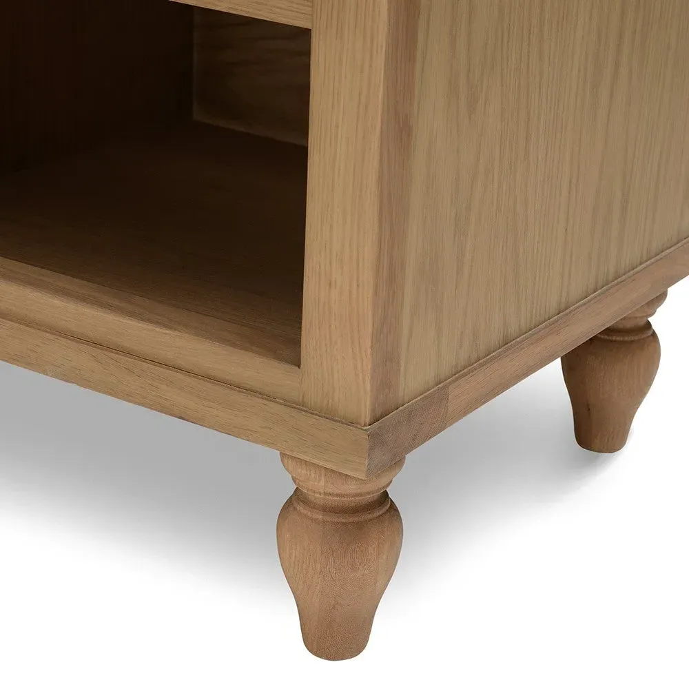 Extra Large Shoe Bench with Storage - Oak