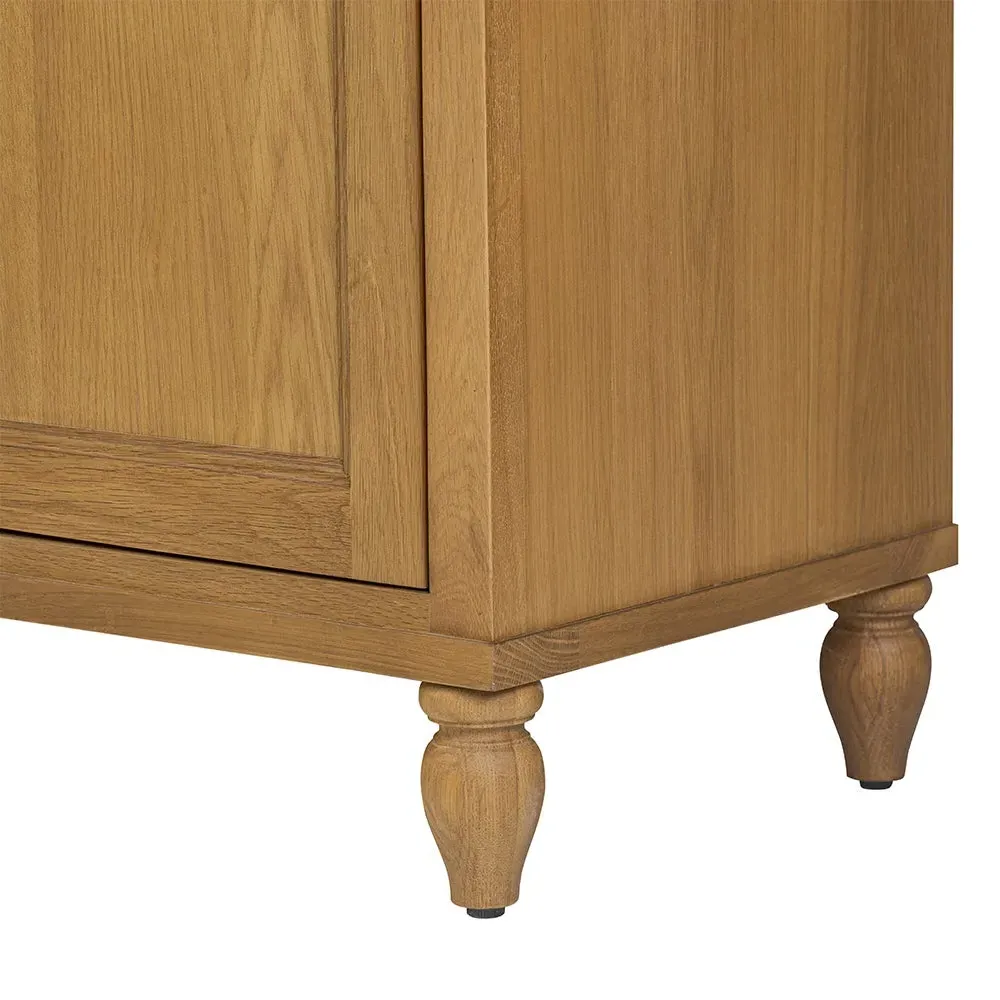 Hidden TV Unit with Storage - Oak