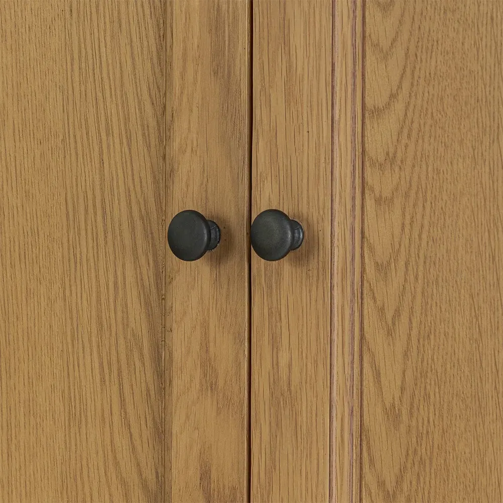 Hidden TV Unit with Storage - Oak