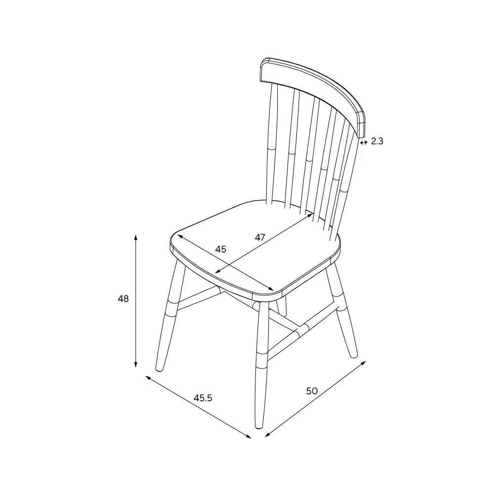 Spindleback Dining Chair - Oak