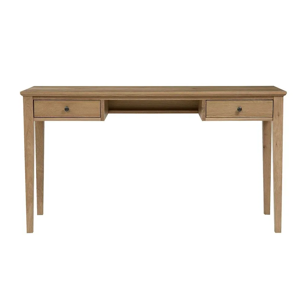 Writing Desk with Drawers - Mellow Oak