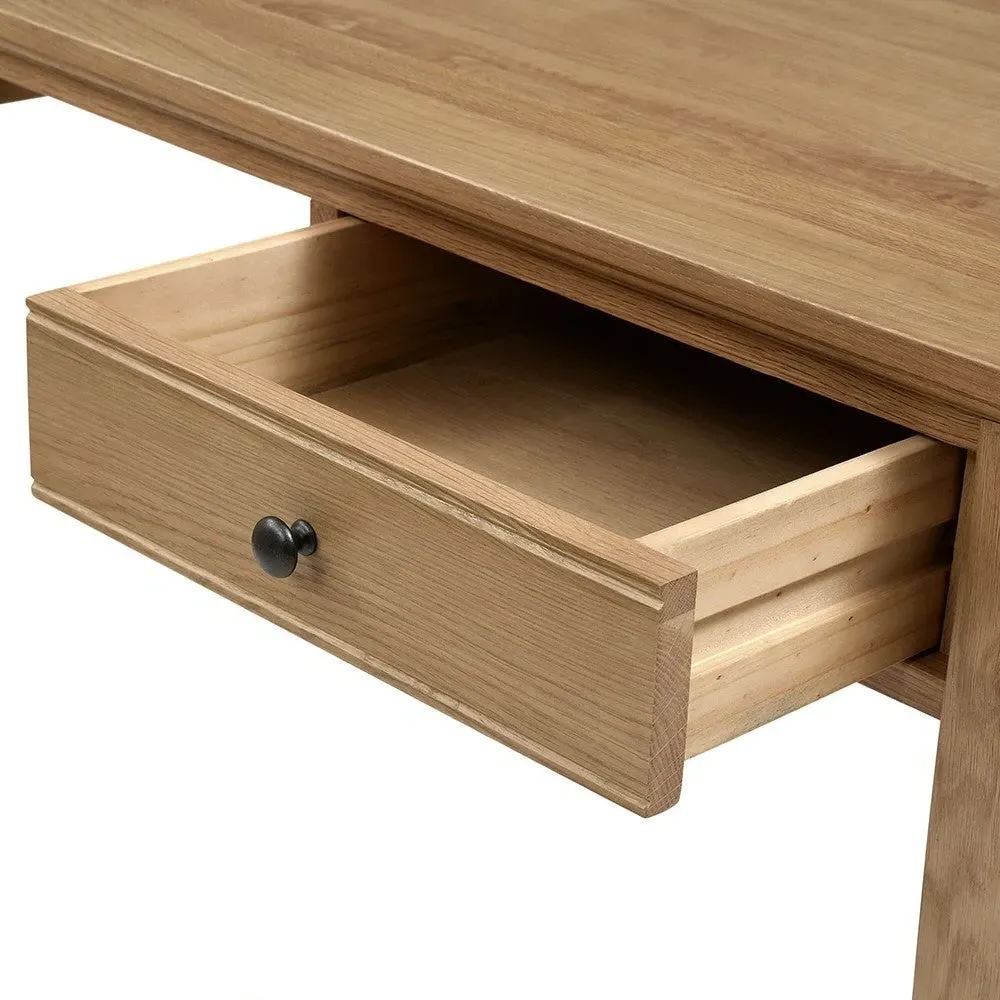 Writing Desk with Drawers - Mellow Oak