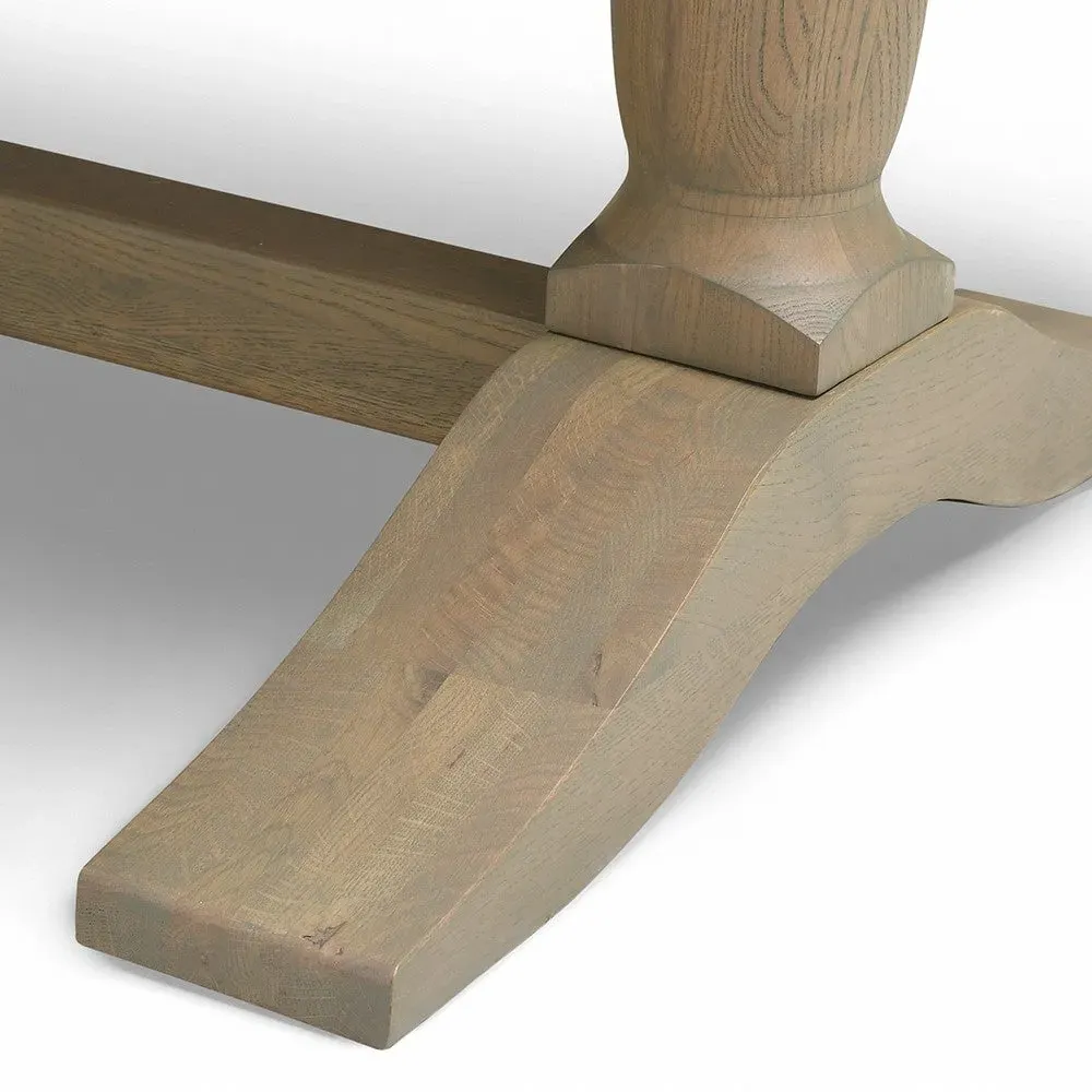 Elkstone 6-8 Seater Extending Dining Table - Smoked Oak