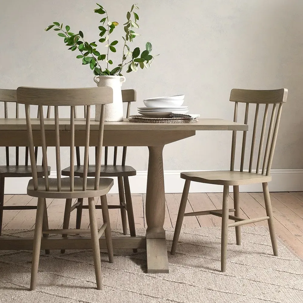 Elkstone 6-8 Seater Extending Dining Table - Smoked Oak image