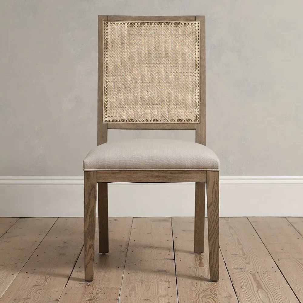Elkstone Rattan Back Dining Chair - Smoked Oak image