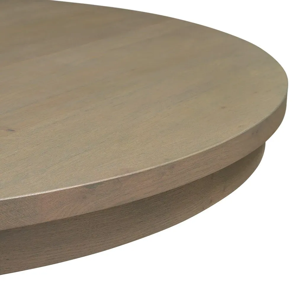 Elkstone Round Extending Dining Table - Smoked Oak