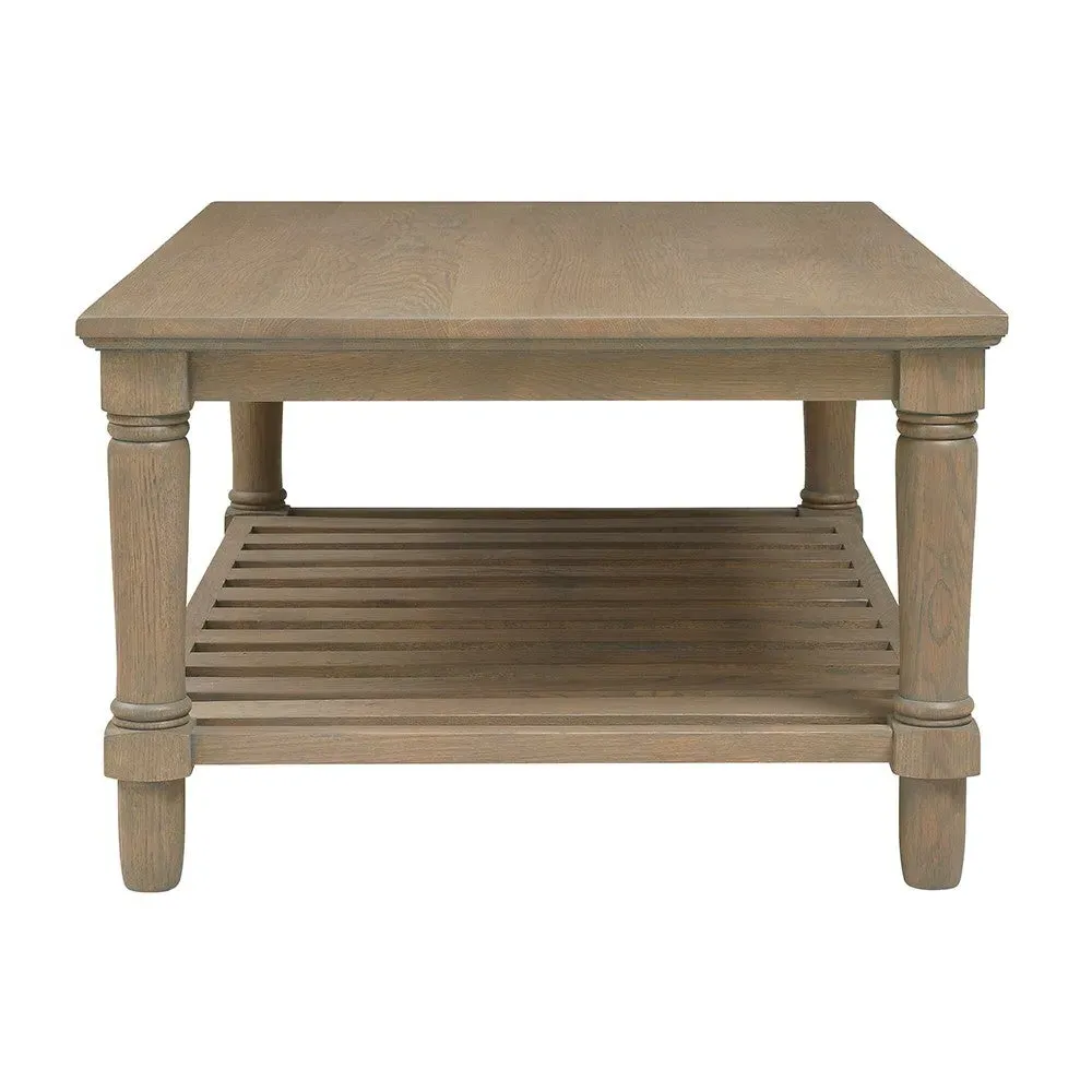 Elkstone Smoked Oak Coffee Table with Storage - Oak