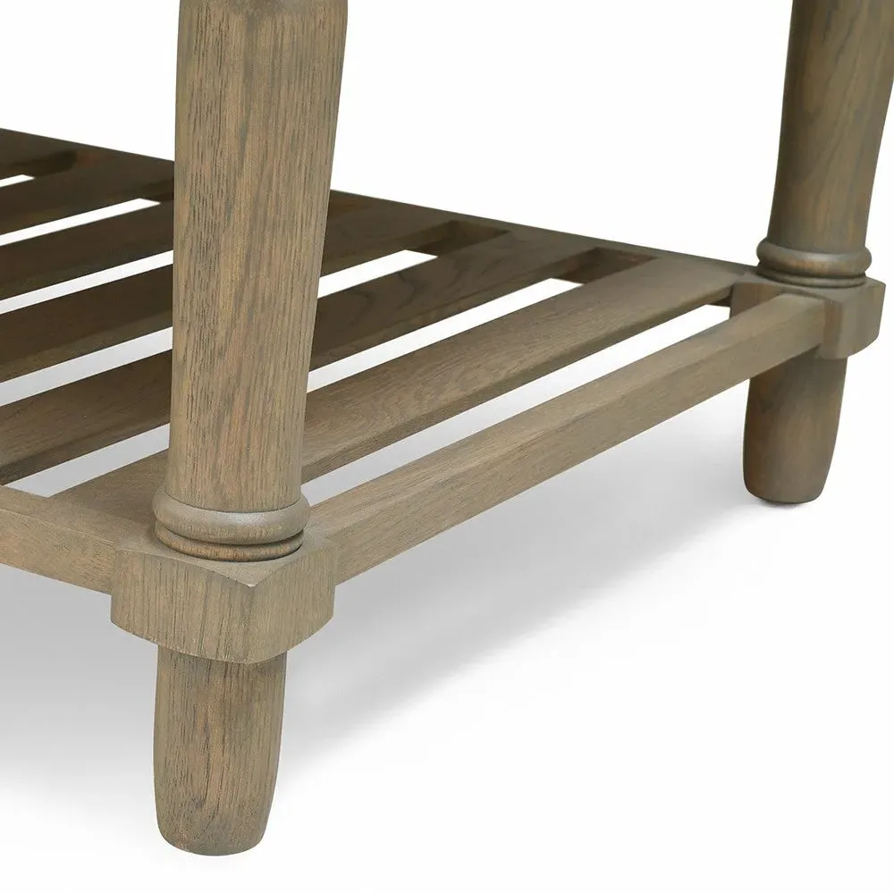 Elkstone Smoked Oak Coffee Table with Storage - Oak