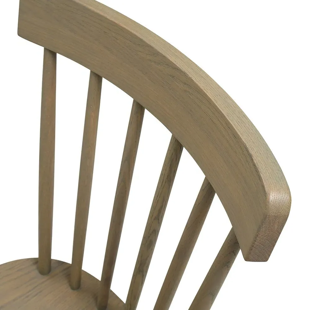 Spindleback Dining Chair - Smoked Oak