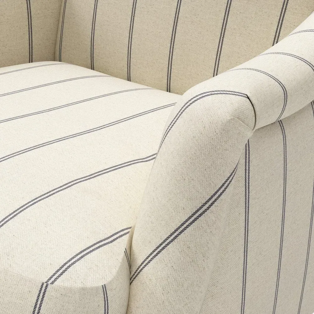 Armchair - Charcoal, Compton Stripe