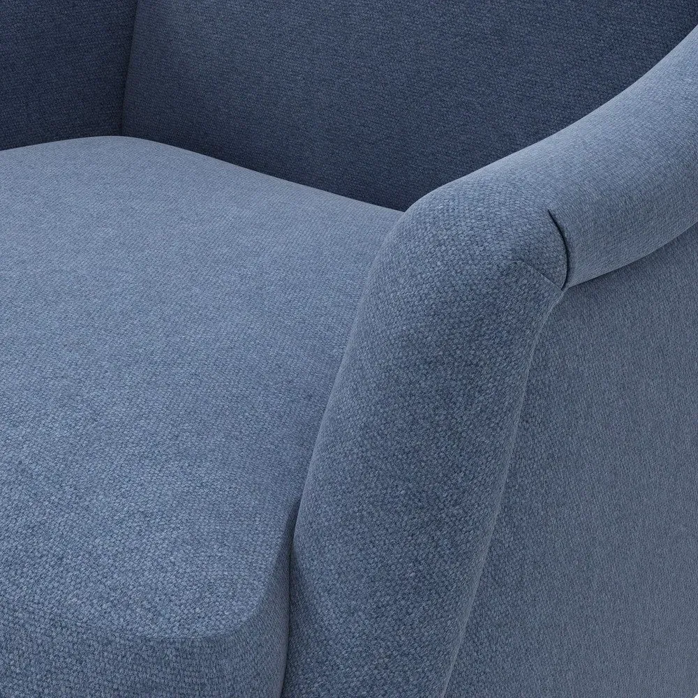 Armchair - Dark Blue, Chunky Cotton