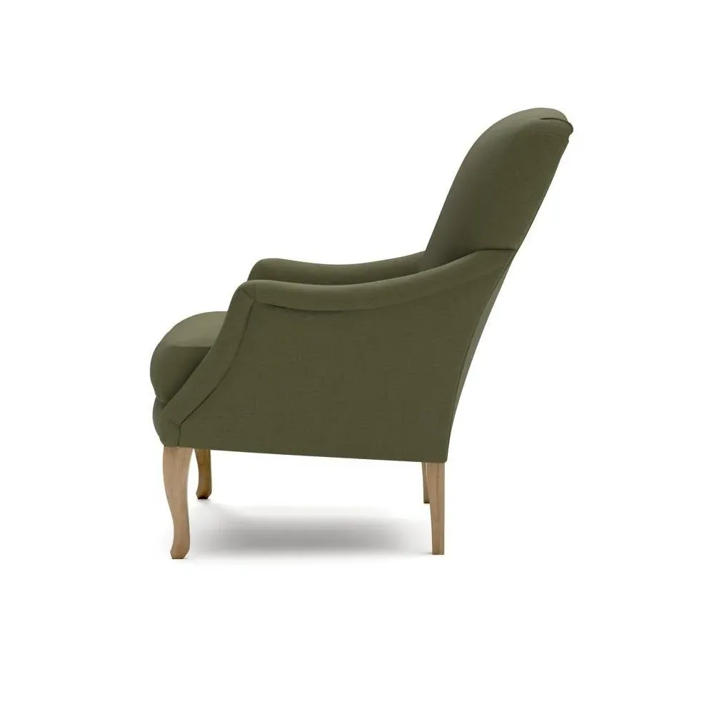 Armchair - Forest Green, House Linen Mix