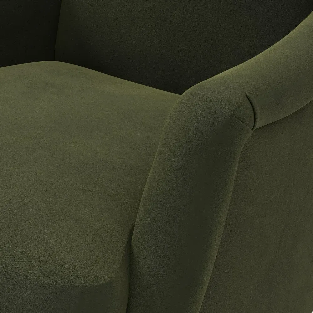 Armchair - Forest Green, Matt Velvet