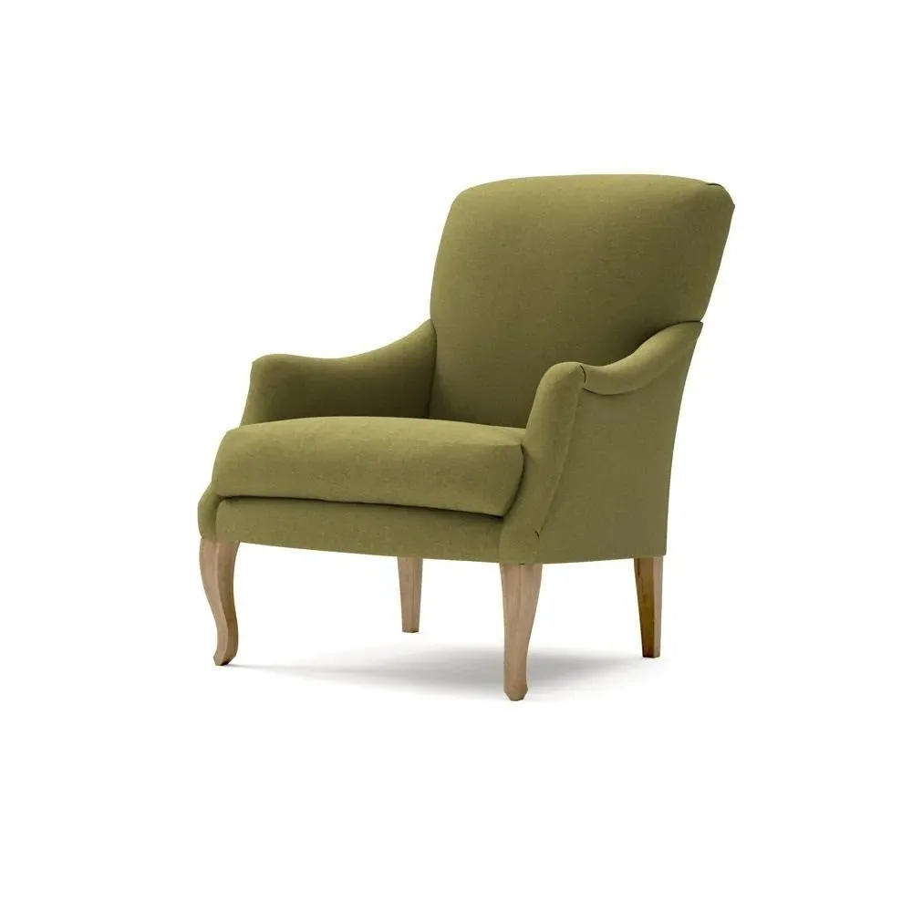 Armchair - Green, Linen