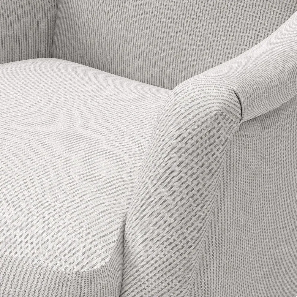 Armchair - Grey, Broadway Stripe