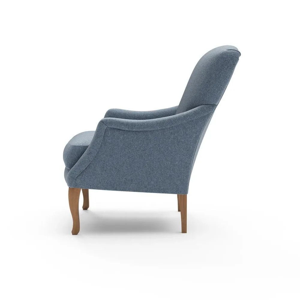 Armchair - Indigo, Rustic Weave
