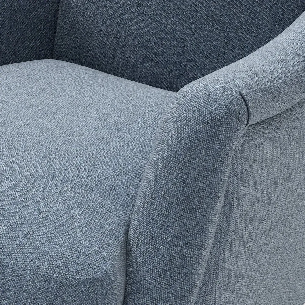 Armchair - Indigo, Rustic Weave