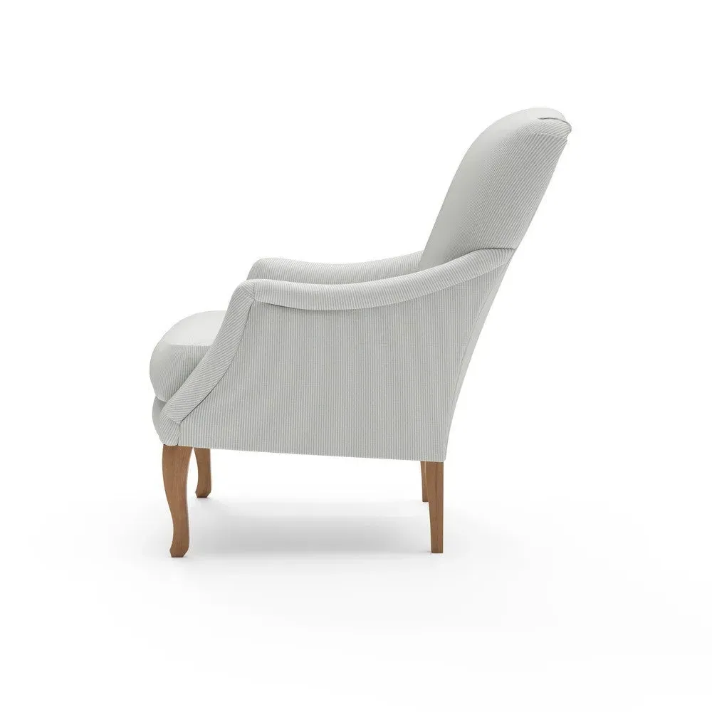 Armchair - Light Blue, Broadway Stripe
