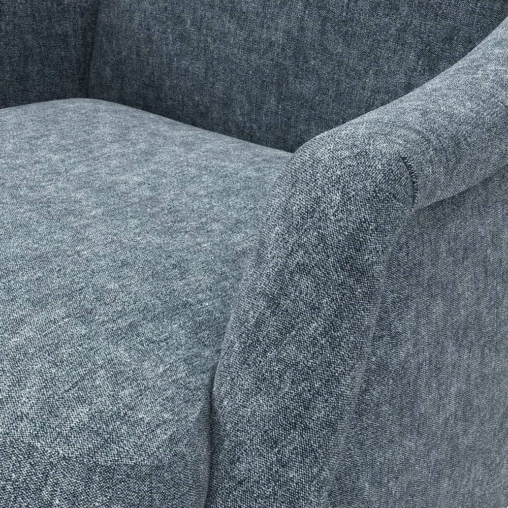 Armchair - Mid Blue, Aquaclean Oxford