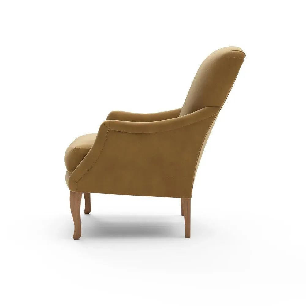 Armchair - Mustard, Matt Velvet