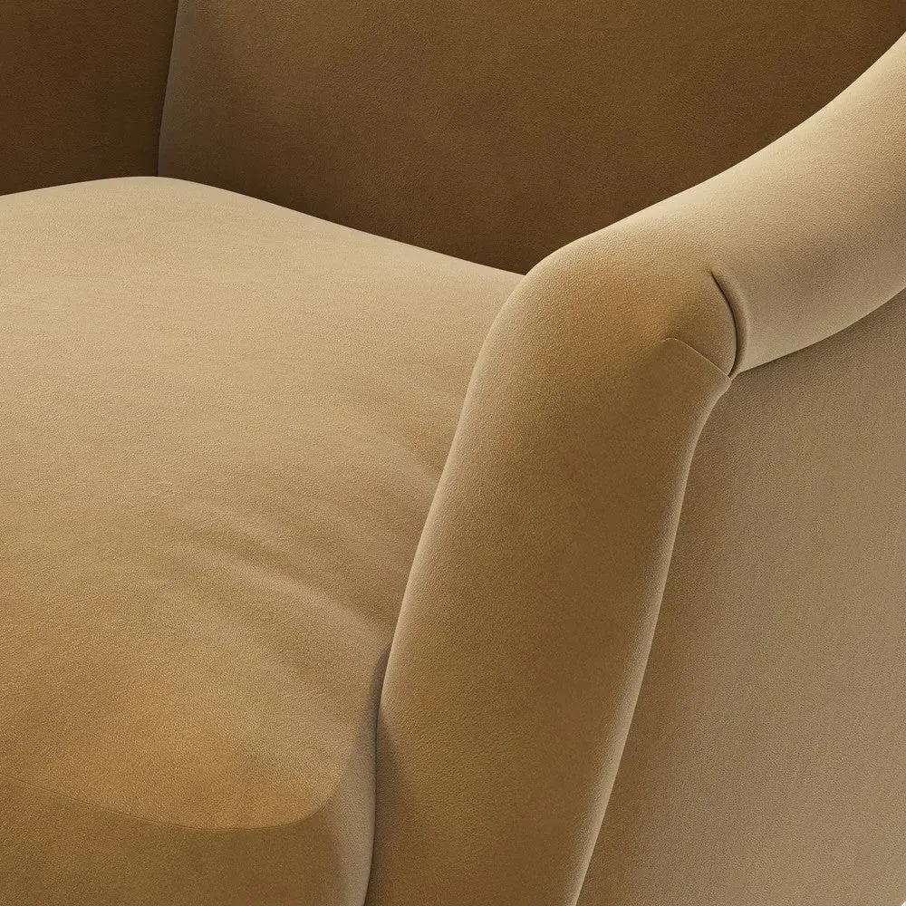 Armchair - Mustard, Matt Velvet