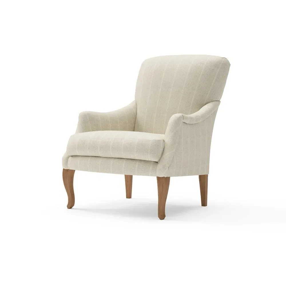 Armchair - Natural, Compton Stripe