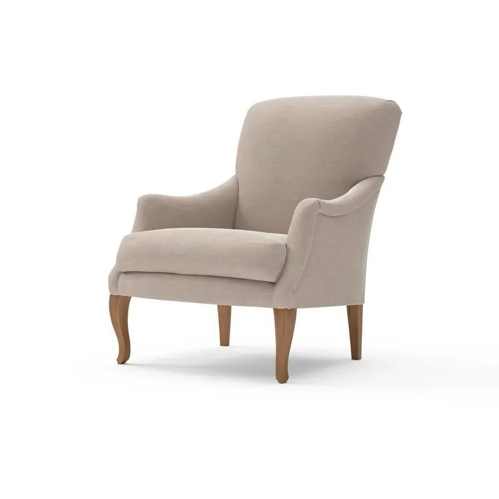 Armchair - Natural, Eco Chenille