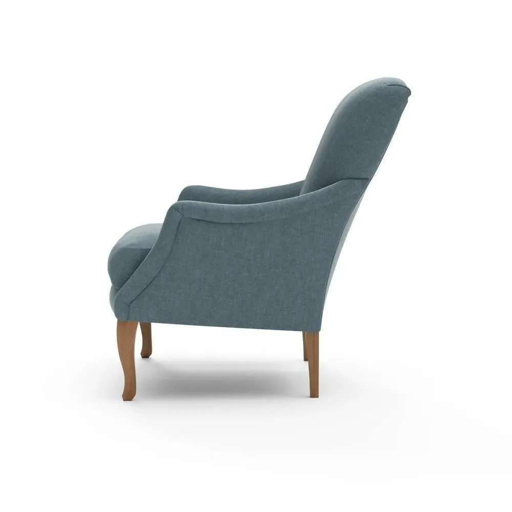 Armchair - Teal, Eco Chenille