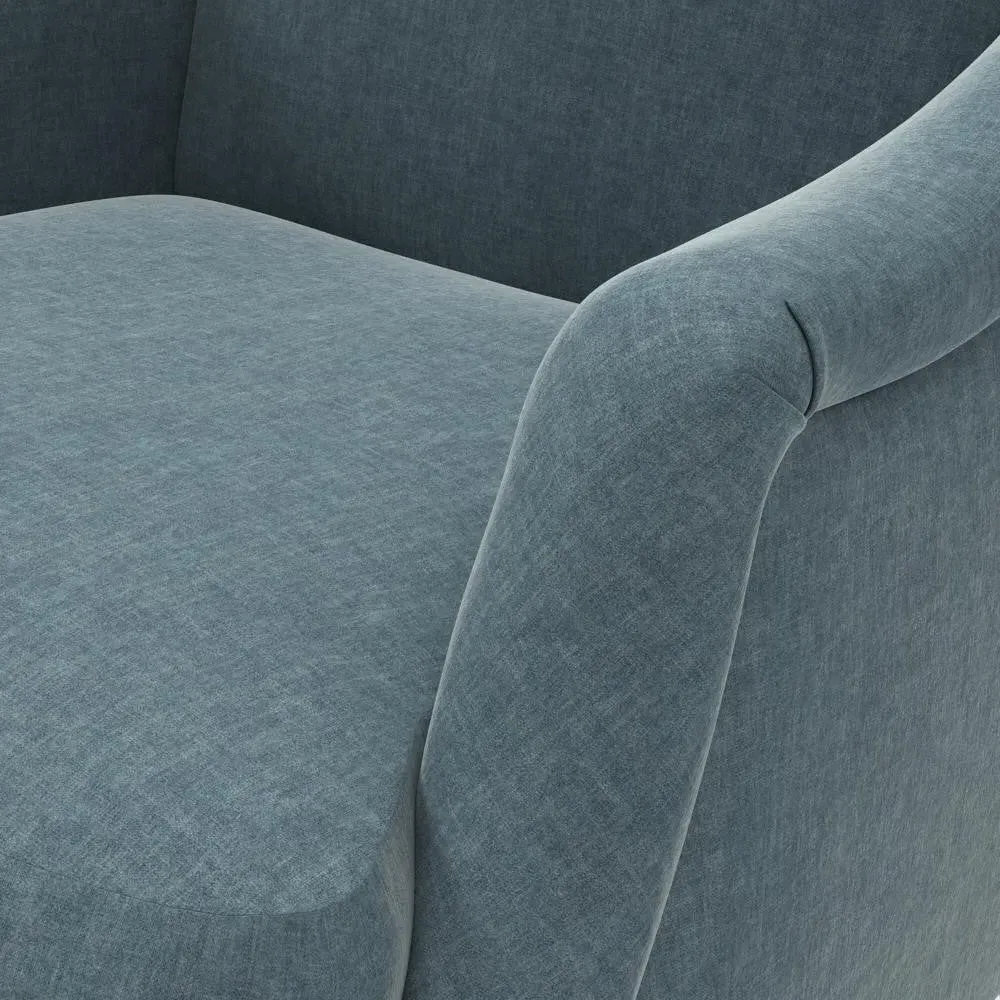 Armchair - Teal, Eco Chenille