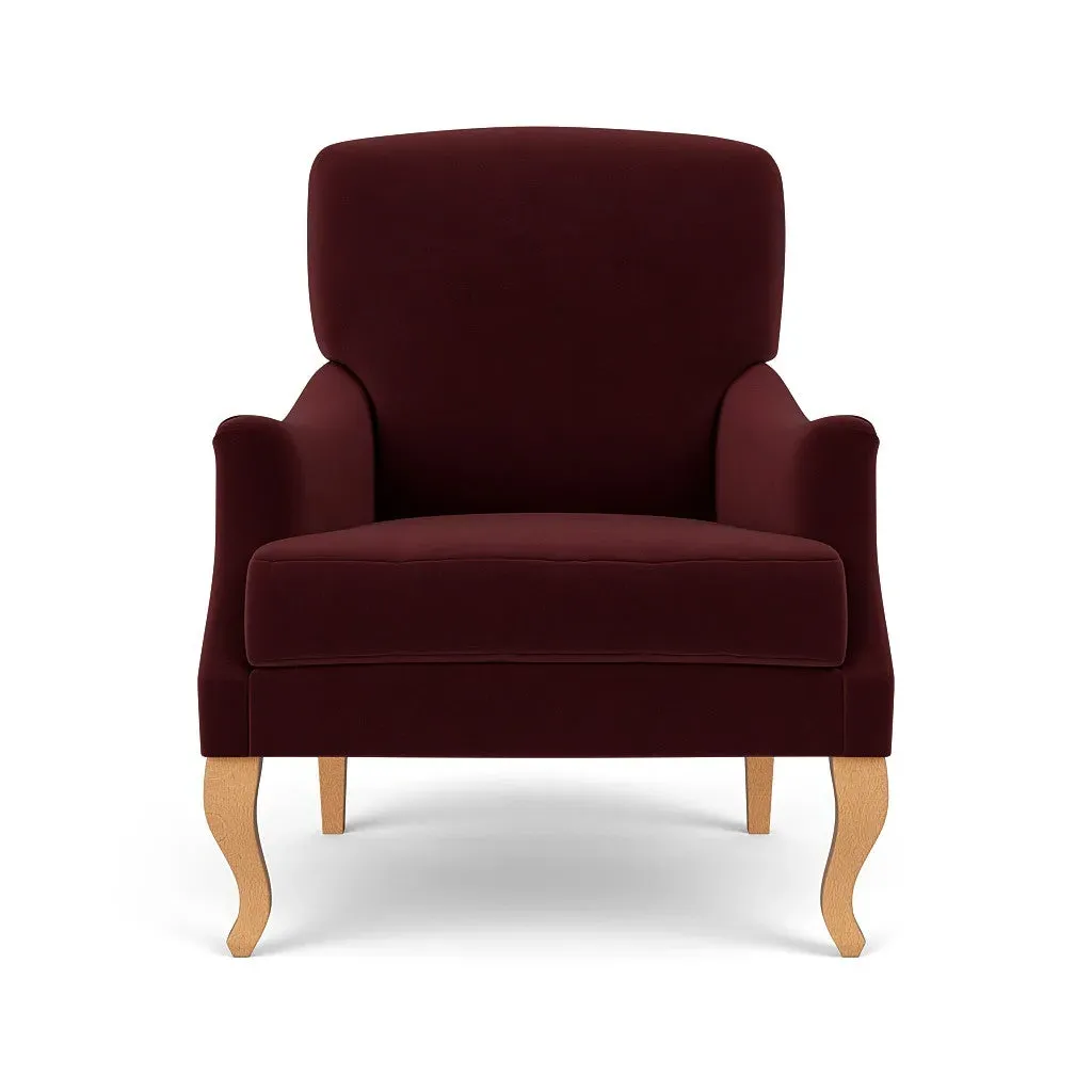 Armchair - Dark Rosehip, Matt Velvet alternate view