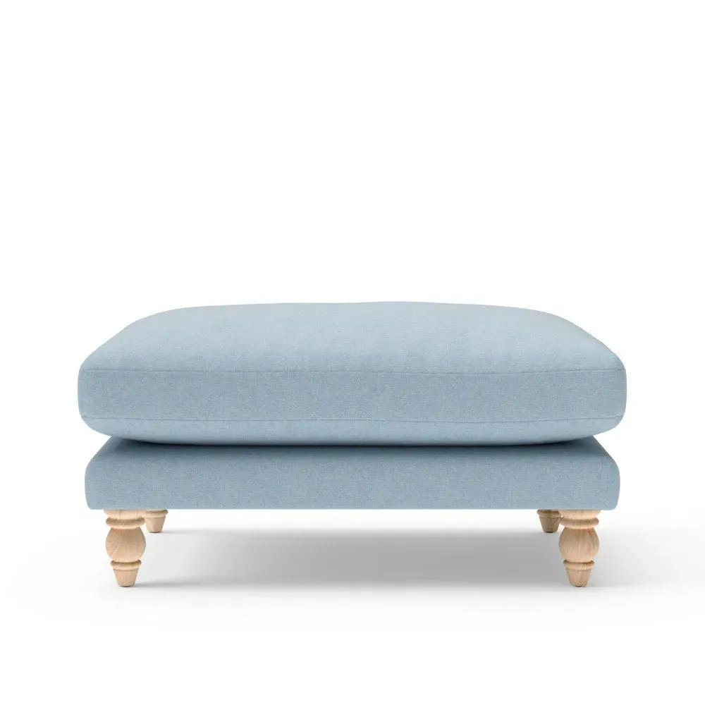 Foot Stool - Blue, House Linen Mix image