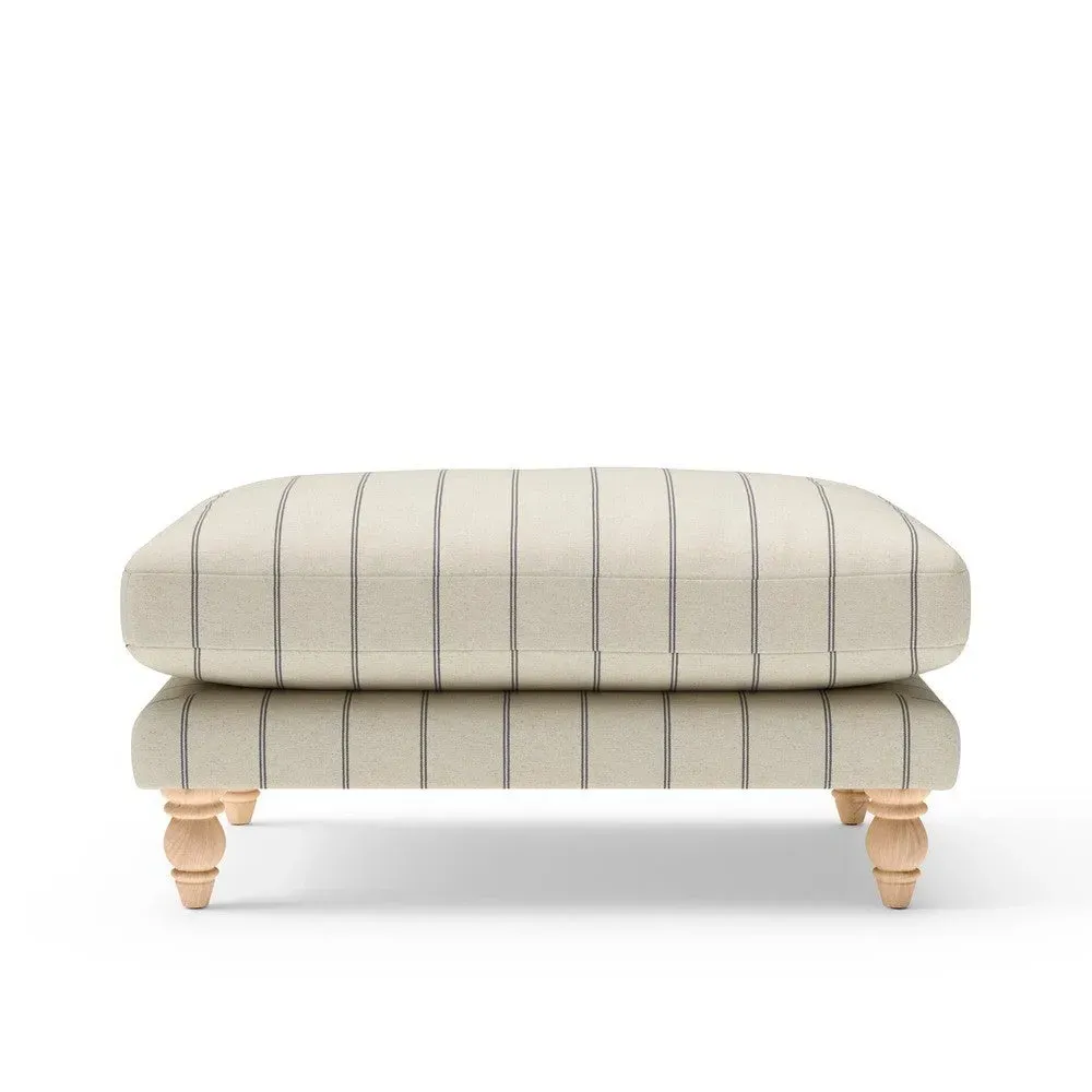 Foot Stool - Dark Grey, Compton Stripe image